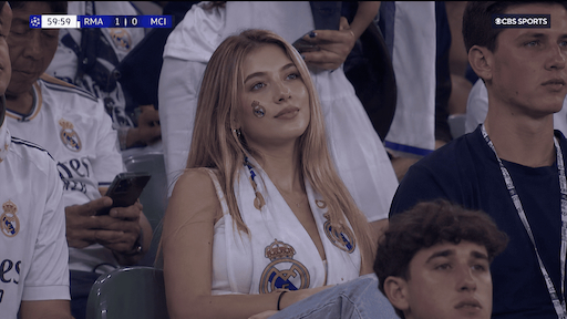 Me in the Crowd AI fan cam video example